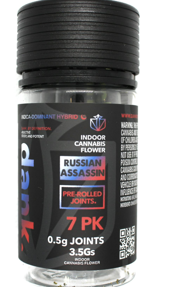 Photograph of product: Russian Assassin - 3.5g 7pck Pre-rolls