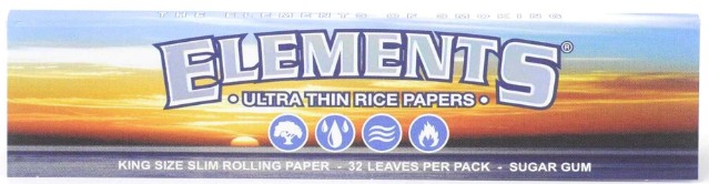 Photograph of product: Elements - Ultra Thin Rice Papers - King Size Slim