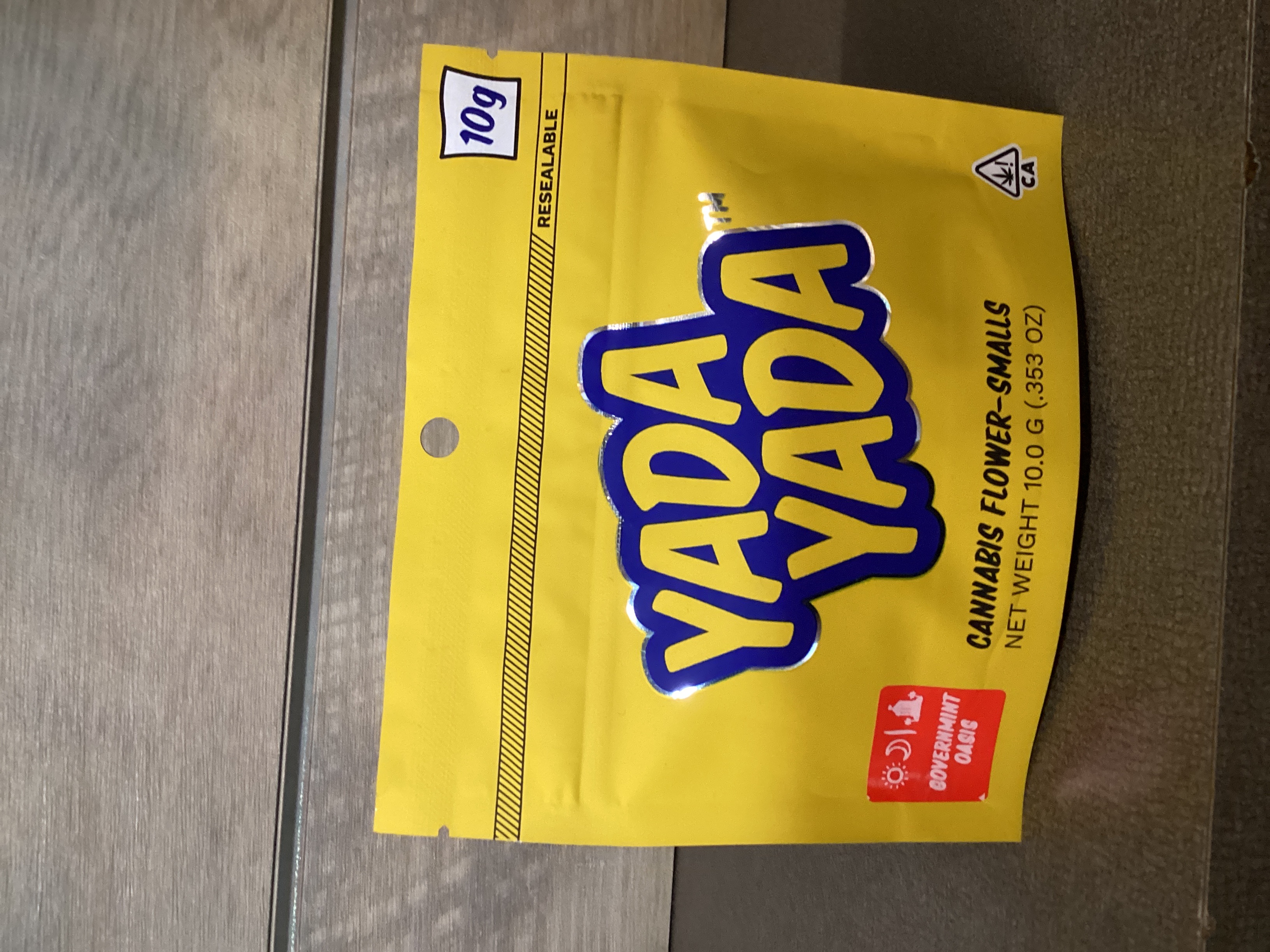 Photograph of product: YADA YADA - GOVERNMINT OASIS SMALLS - 10g