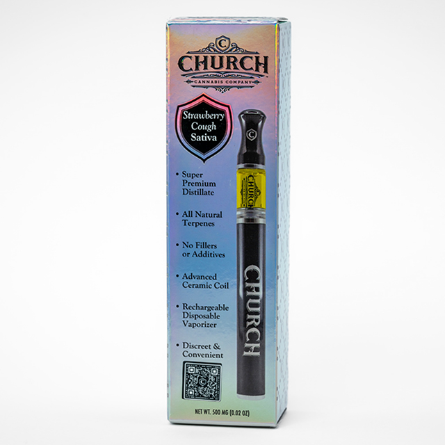 Photograph of product: Strawberry Cough Liquid Diamond Disposable 0.85g {V349}