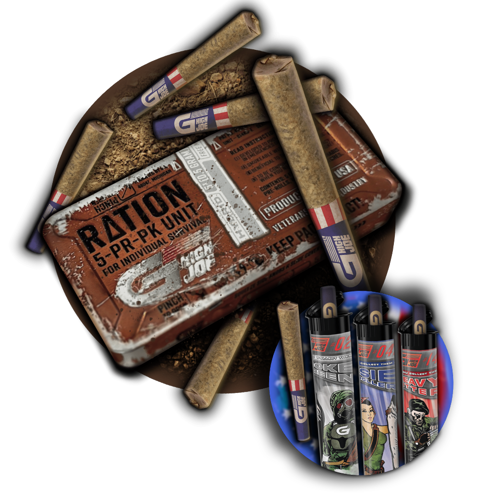 Photograph of product: G High Joe - Ration 5 Pack - Juicy Fruit