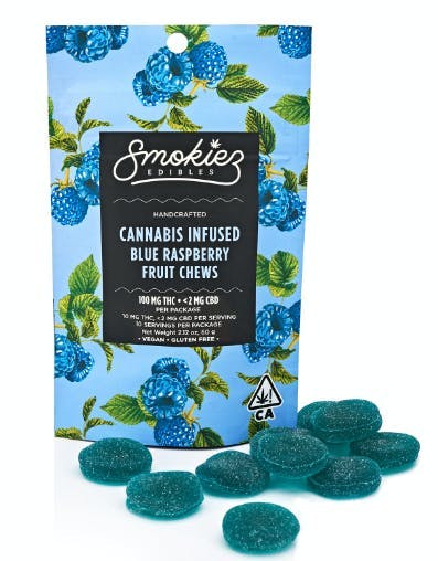Photograph of product: Smokiez - Blue Raspberry (100mg)