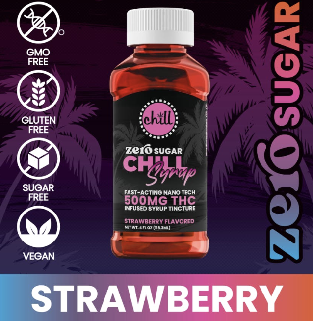 Photograph of product: Chill Strawberry 500mg Syrup *Sugar Free