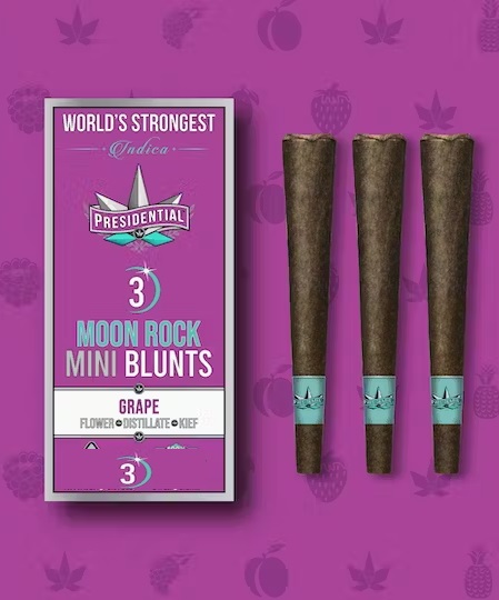 Photograph of product: Presidential | Grape (I) /3pk Mini IPR Blunt Pack