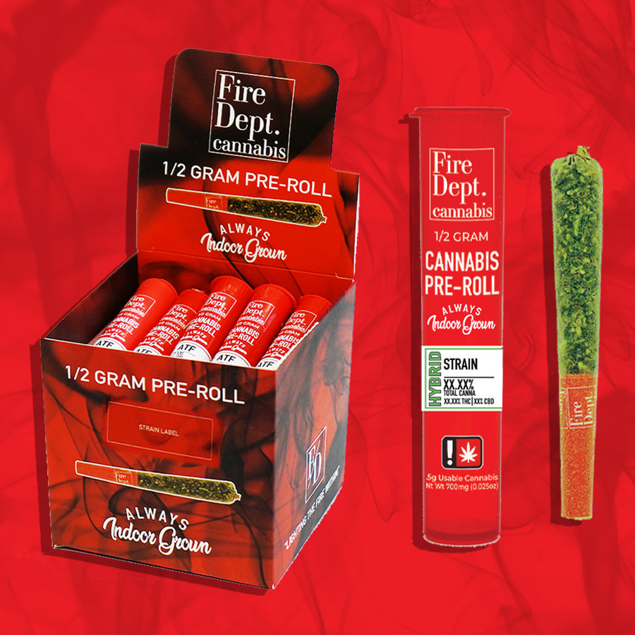 Photograph of product: Fire Dept > Pre Roll 0.50g > Cookie Burger