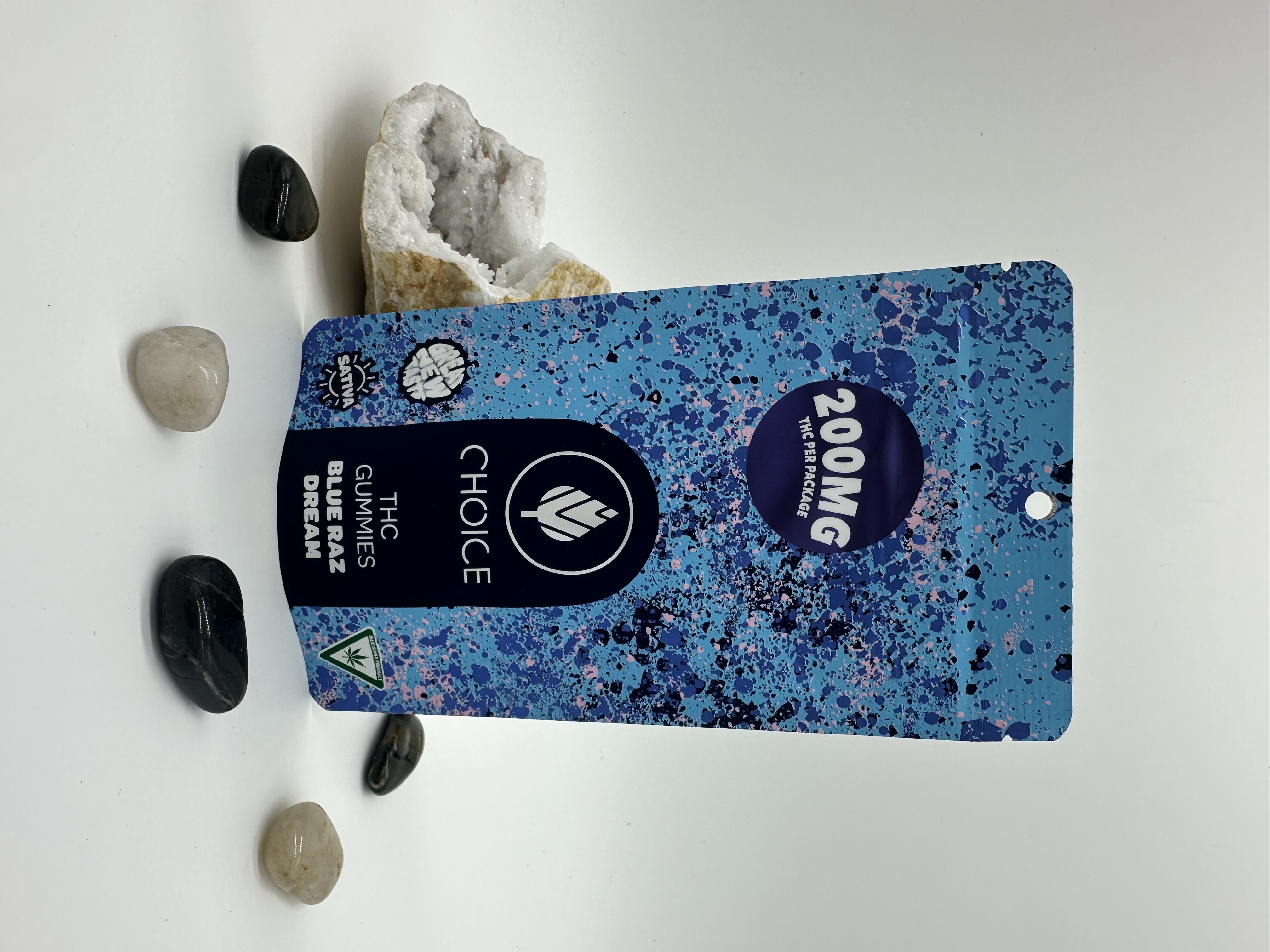 Photograph of product: Blue Raz Dream - 200mg Gummies