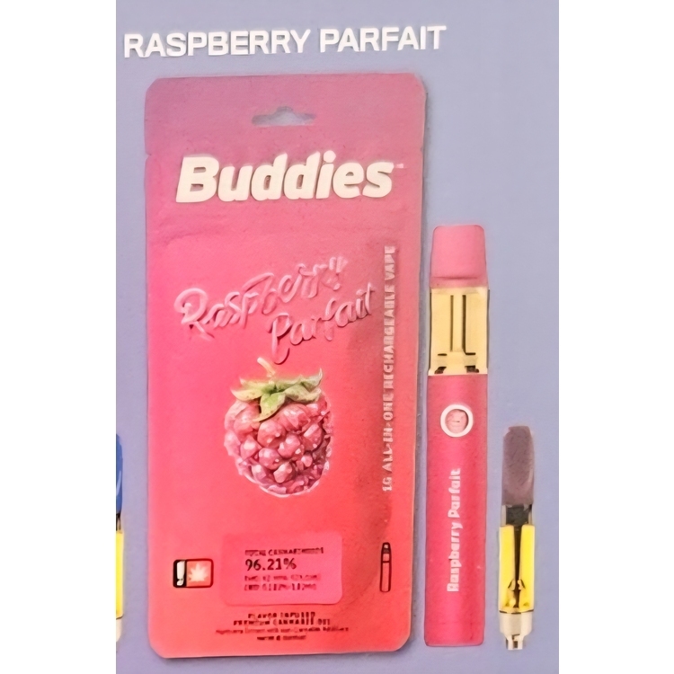 Photograph of product: Raspberry Parfait - 1g (NtW) Flavored Distillate - Buddies