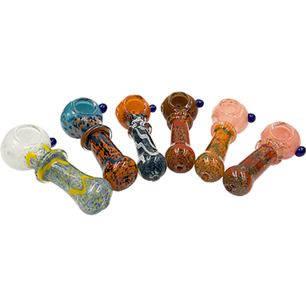 Photograph of product: 4" Multi-Frit Spoon Pipe | Assorted