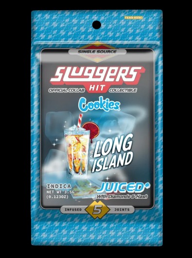 Photograph of product: SLUGGERS HIT LONG ISLAND 0.7G INFUSED PREROLL 5-PACK Oui'd 3.5G