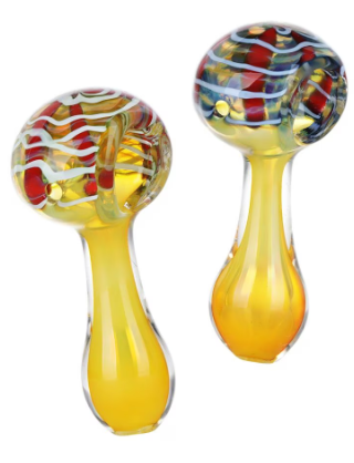 Photograph of product: Golden Hour Glass Spoon Pipe | 3"