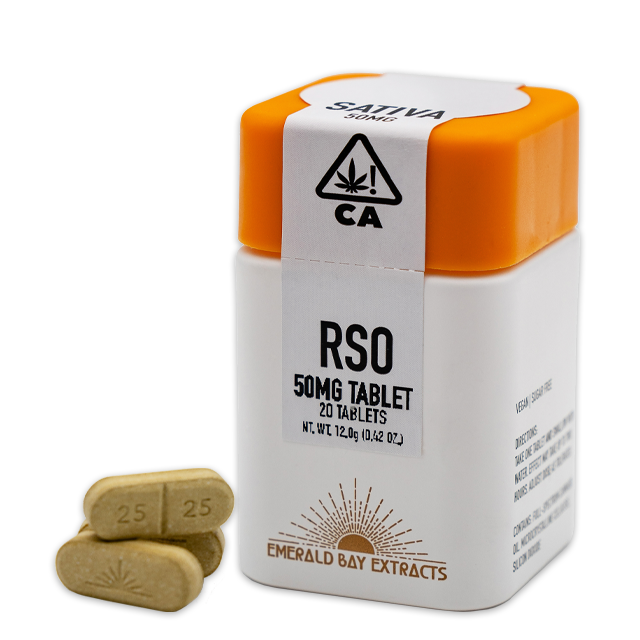 Photograph of product: 50MG Oui'd RSO FULL SPECTRUM TABLET - STRAWBERRY COUGH (12G)