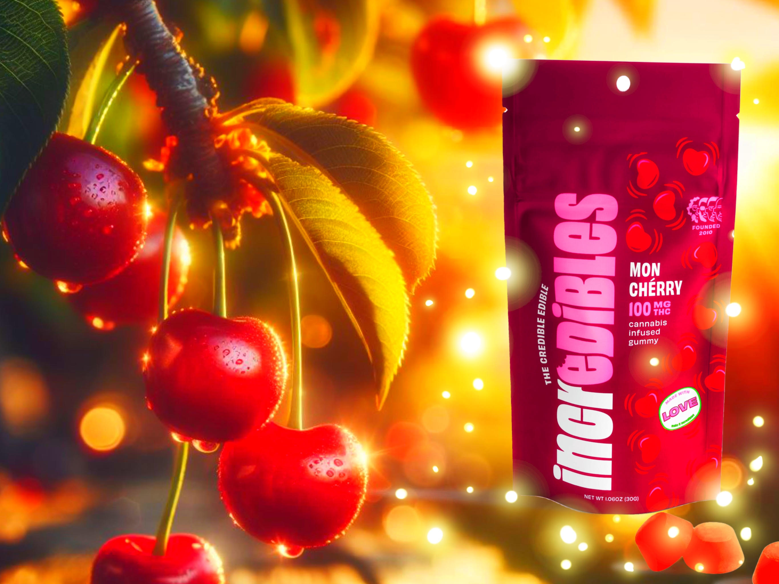 Photograph of product: Mon Cherry | 100mg/10pk