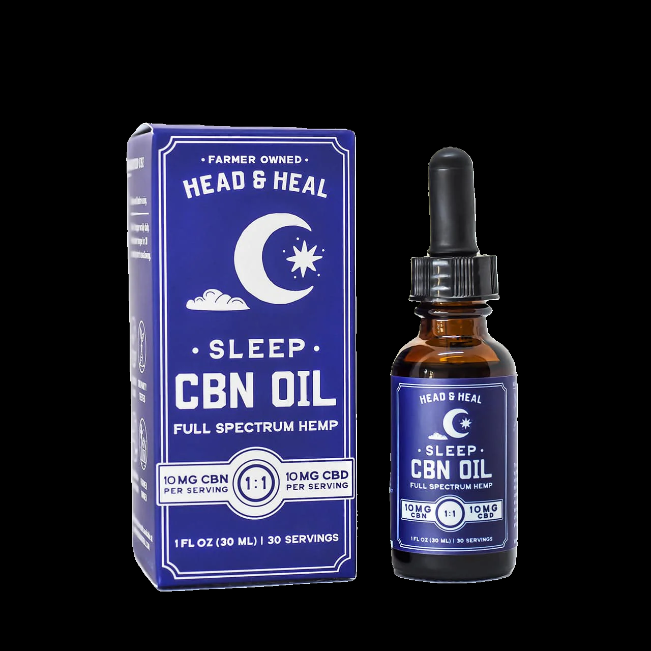 Photograph of product: Head & Heal - 300mg CBN Sleep  Oil - Tincture