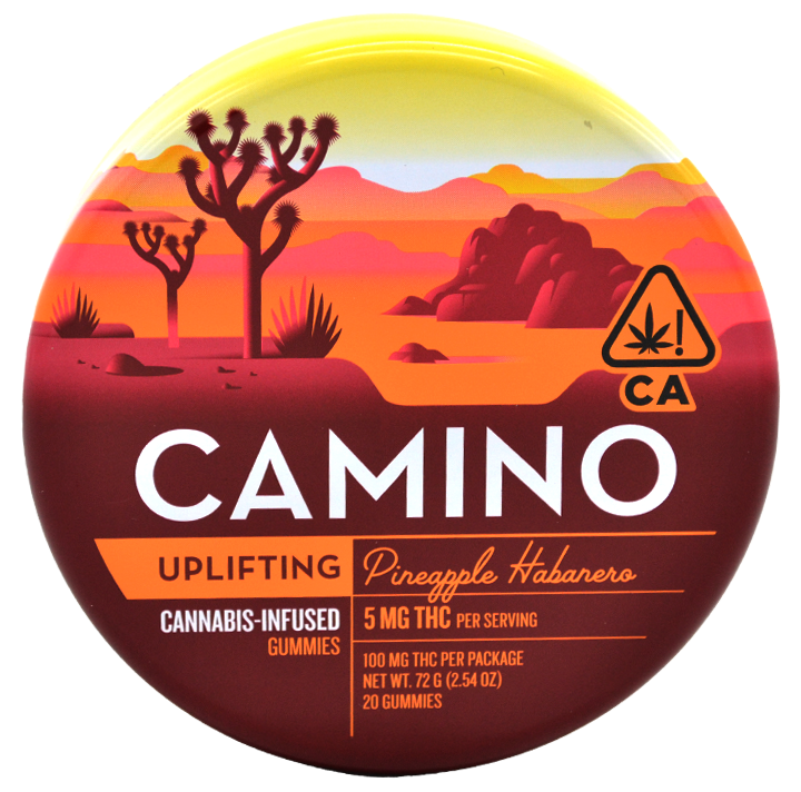 Photograph of product: Uplifting Pineapple Habanero | 72G 5MG 20PK