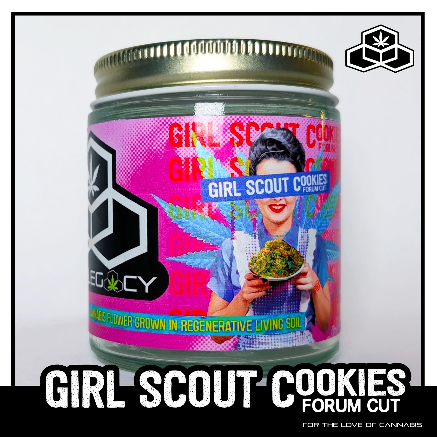 Photograph of product: Girl Scout Cookies (Forum Cut) Jar - 3.5g