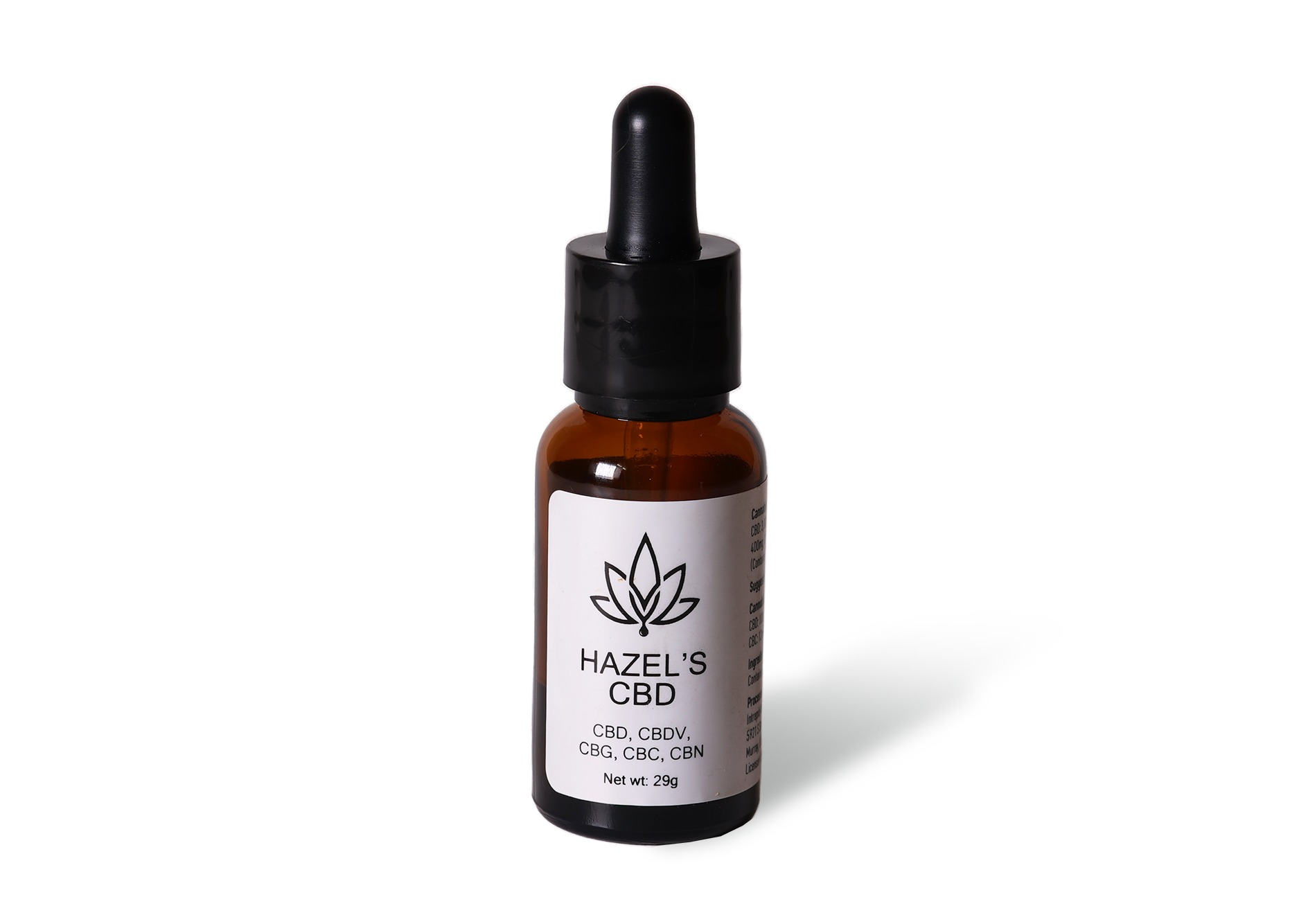 Photograph of product: Hazel's CBD | Tincture | 29g