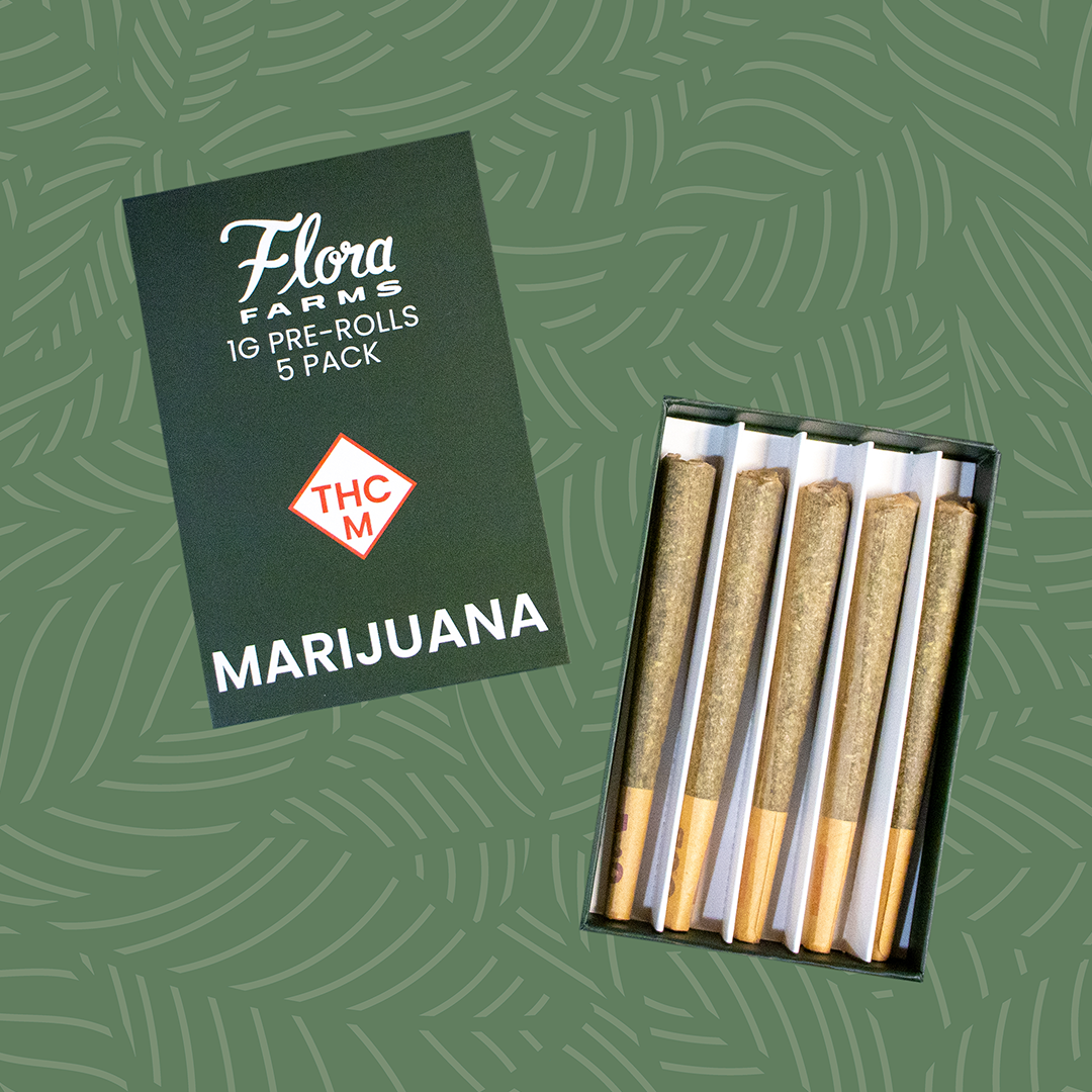 Photograph of product: Flora Farms | 5pk 1g Pre-Rolls | Slurricane