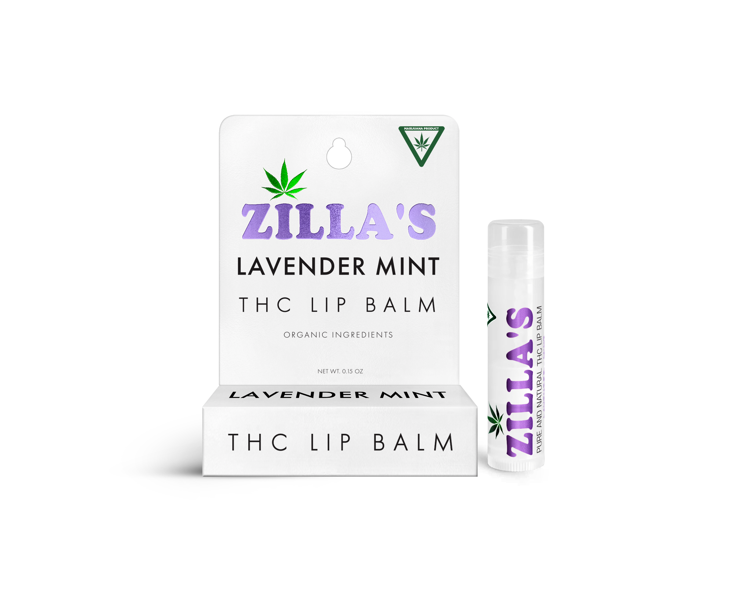 Photograph of product: Zilla's TH-oui Lip Balm | Lavender Mint