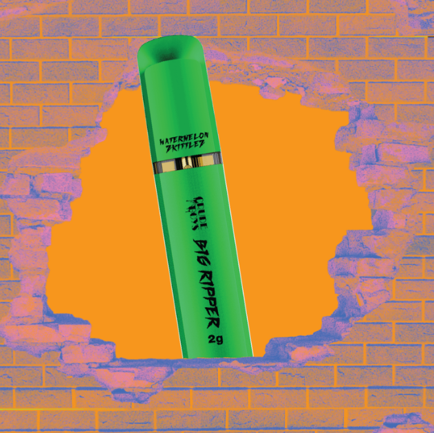 Photograph of product: Crude Boys - All In One Big Ripper Vape - Watermelon Zkittlez
