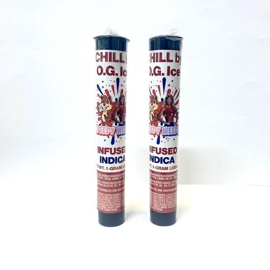 Photograph of product: D. OG Ice x Speedy Oui'dy 1g Infused Pre Roll - Chill (I) - 