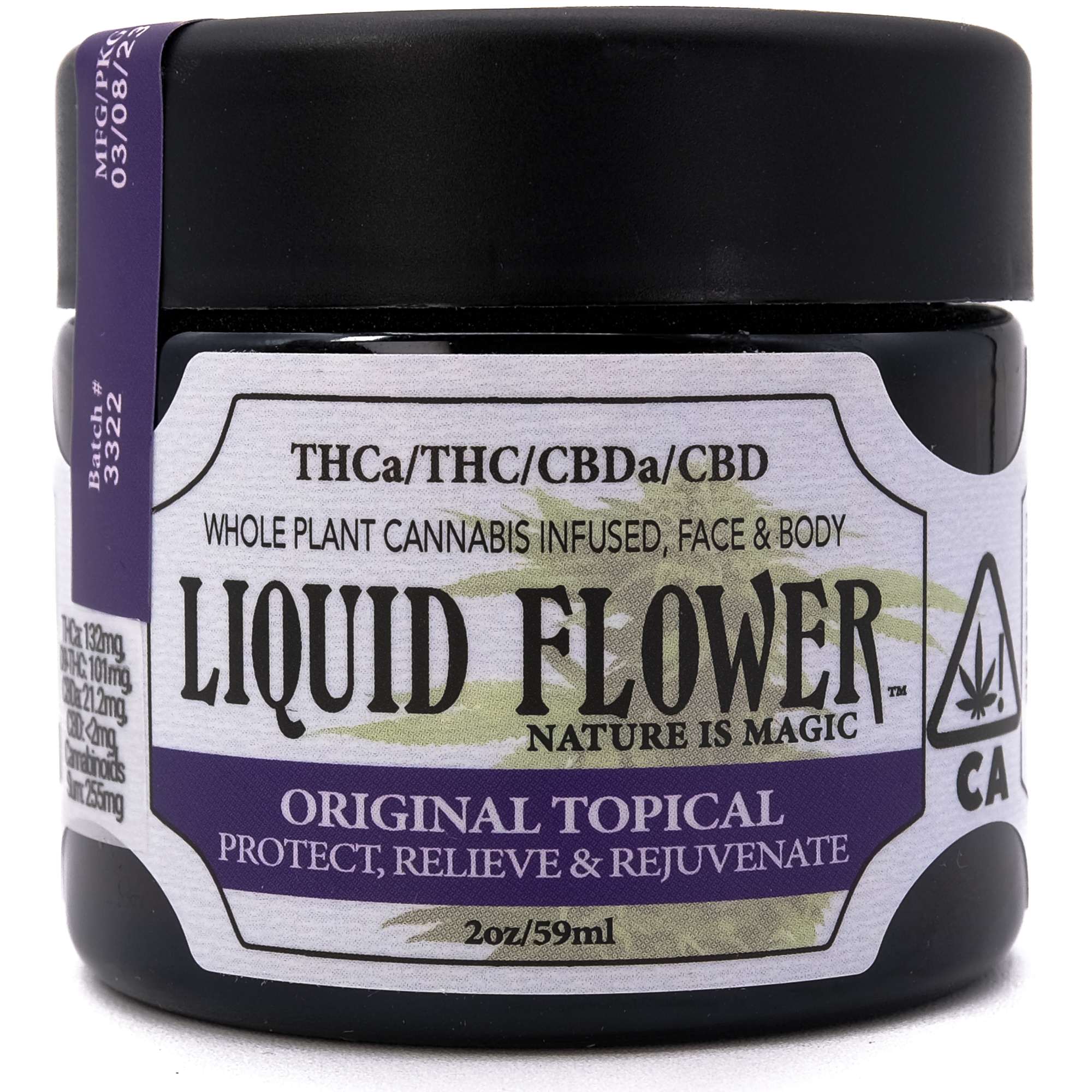 Photograph of product: Original Topical TH-ouia/TH-oui/CBDa/CBD - 2oz Topical