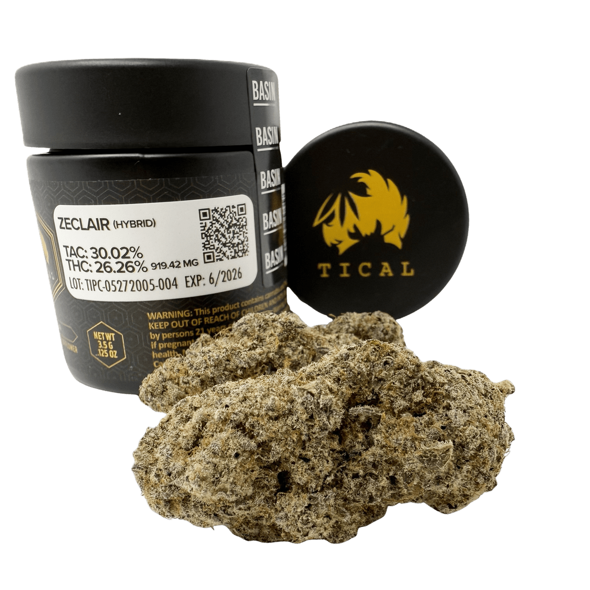Photograph of product: Tical - Zeclair - Indoor Flower - 3.5g