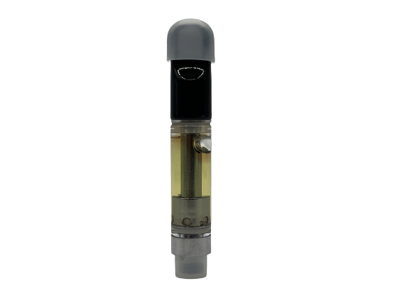 Photograph of product: 0.5 Vape Cartridge: Liquid Shatter - Oui'd - Blue Cheese