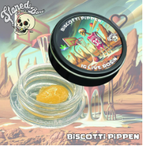 Photograph of Product: Stoned to the Bone | Biscotti Pippen | Live Rosin | 1g