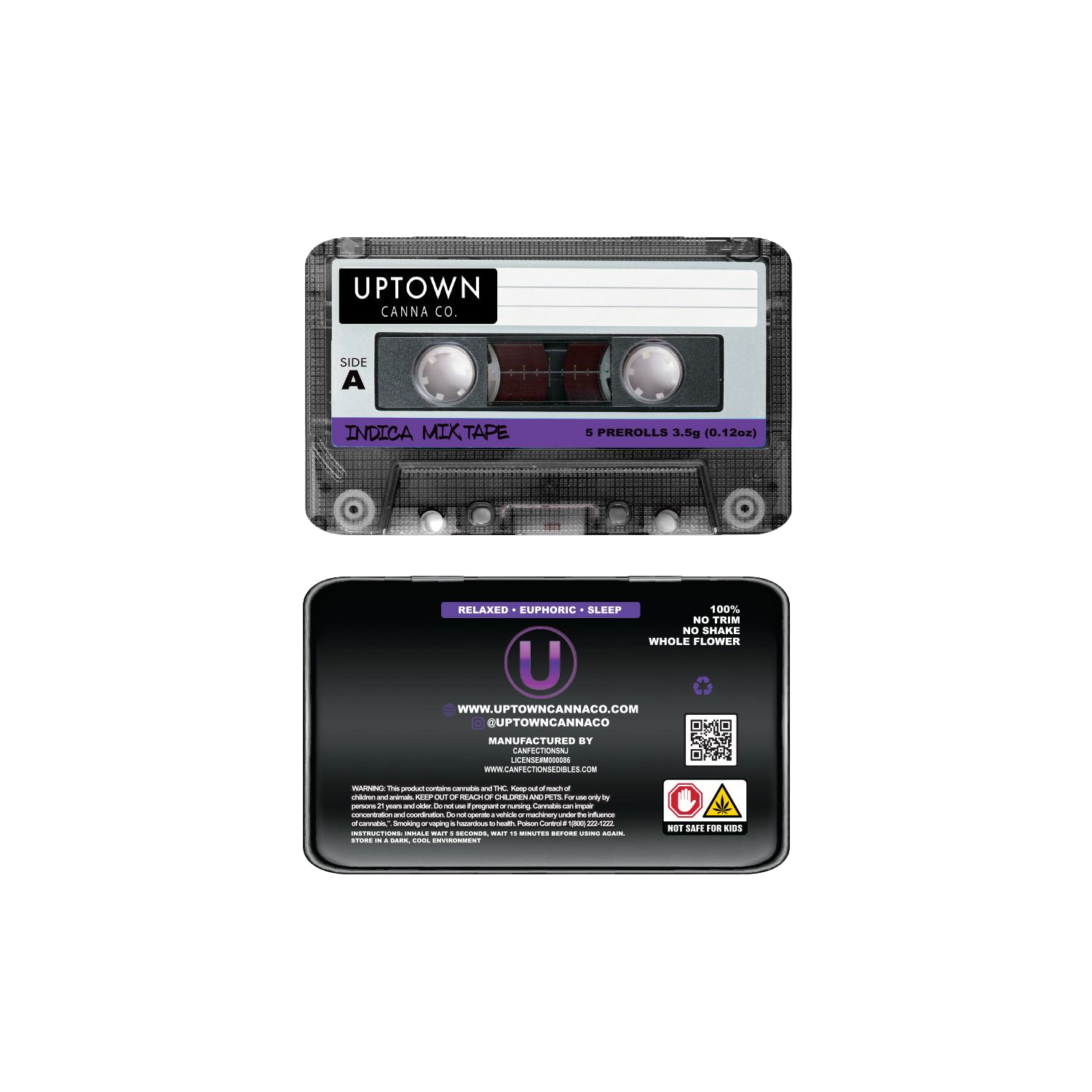Photograph of product: Oh Gee I .7g 5pk  Infused Pre-Rolls I Uptown Canna Mixtape