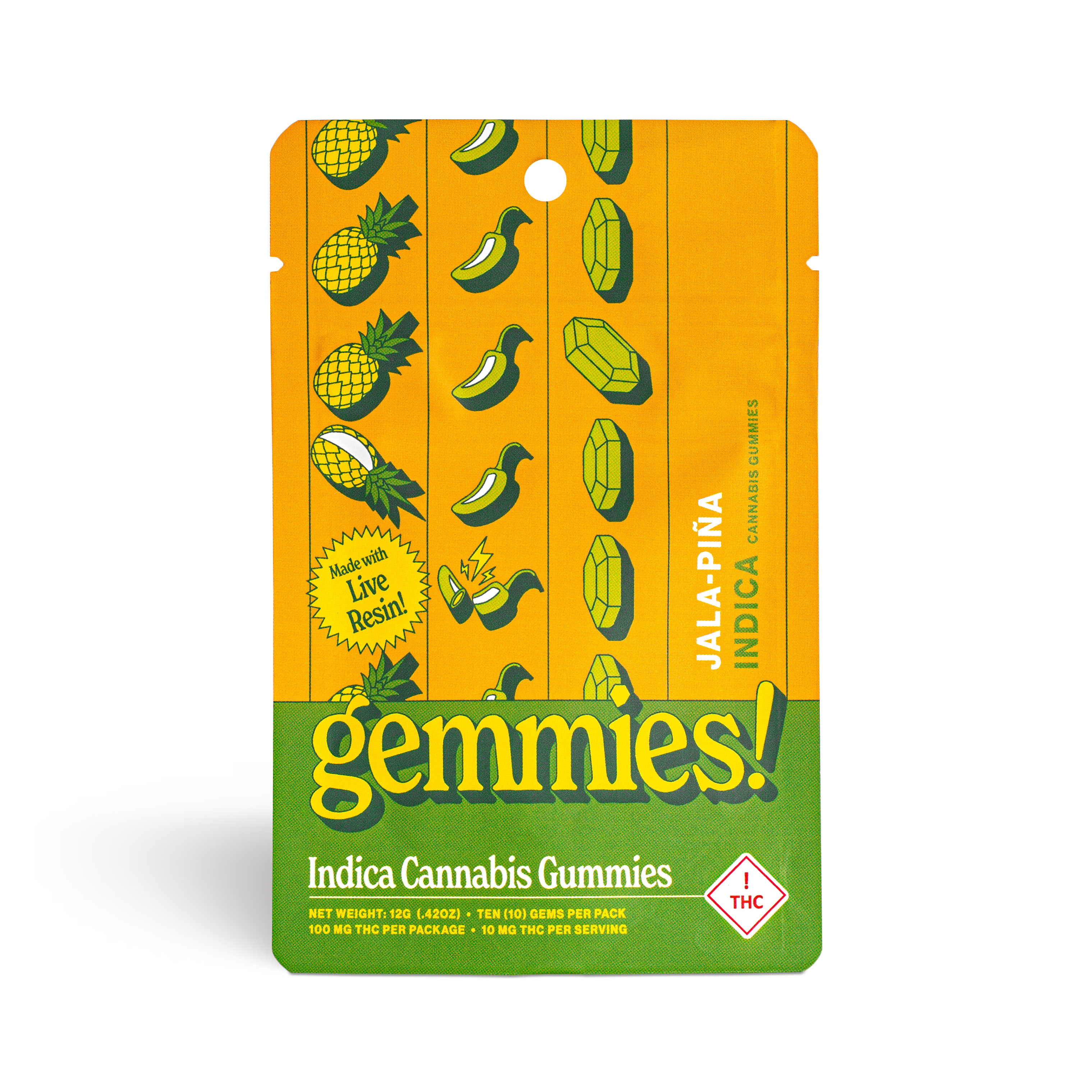 Photograph of product: Jala Pina Gemmies - 100mg