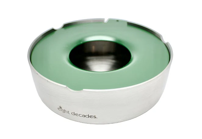 Photograph of product: Ashtray | eight decades. | Green