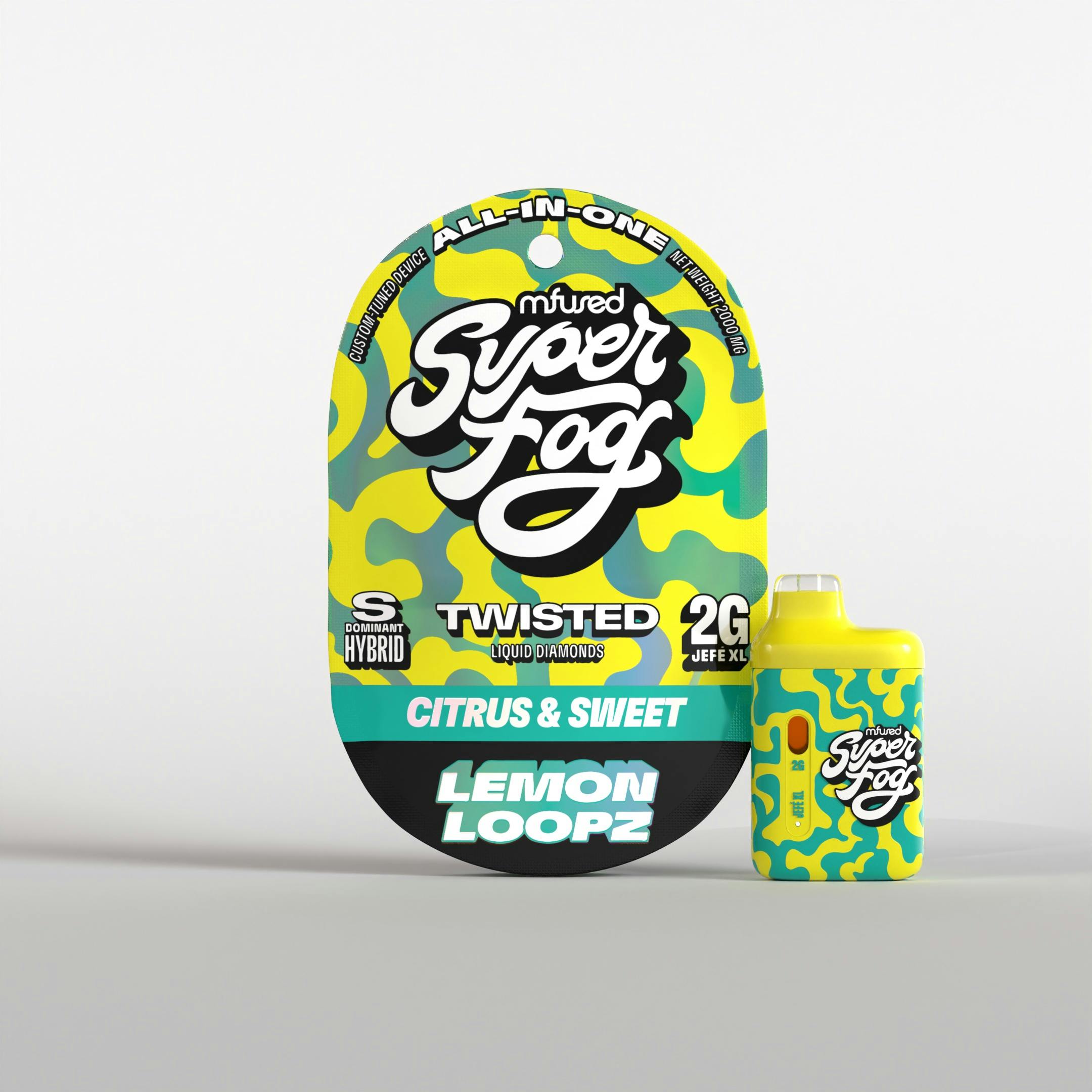 Photograph of product: 2000mg Lemon Loopz Twisted AIO