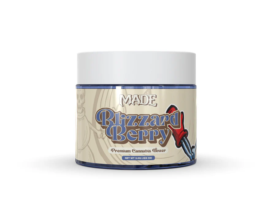 Photograph of product: MADE - PREPACK - 3.5G - BLIZZARD BERRY - Oui'd HYBRID