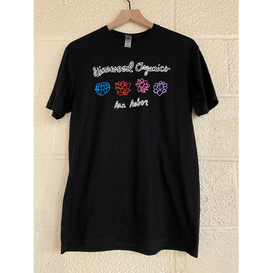 Photograph of product: Black Flower Shirt
