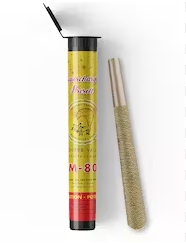 Photograph of product: M-80 Mango Super Silver Haze 1g Infused Preroll