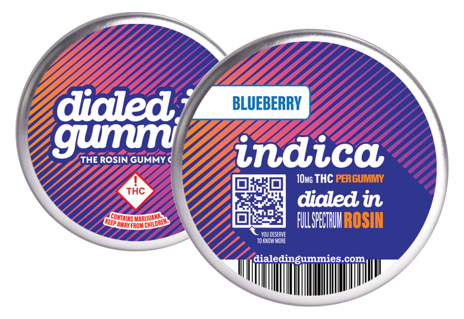 Photograph of product: Dialed In... Gummies - 100mg - Oui'd