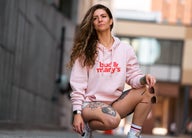 Photograph of product: Bud & Mary's | Apparel | Hoodie Faded Pink | S