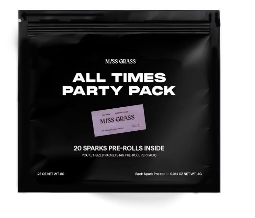 Photograph of product: All Times Sparks Party Pack Pre-Rolls 8g | 20-pack