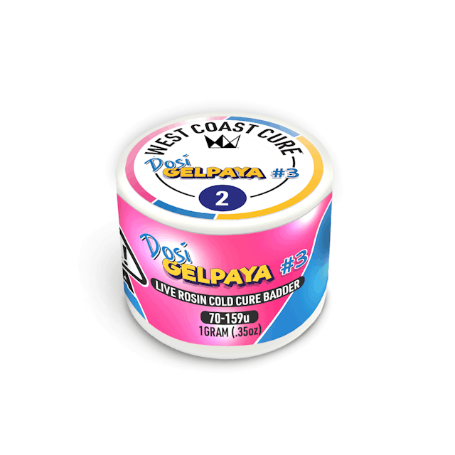 Photograph of product: Dosi Gelpaya #3 - WCC 1g Tier 2 Rosin Cold Cure Badder - 