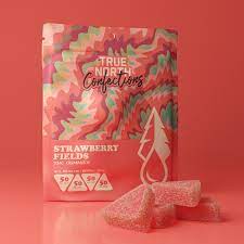 Photograph of product: TRUE NORTH | STRAWBERRY FIELDS | GUMMIES | 200MG