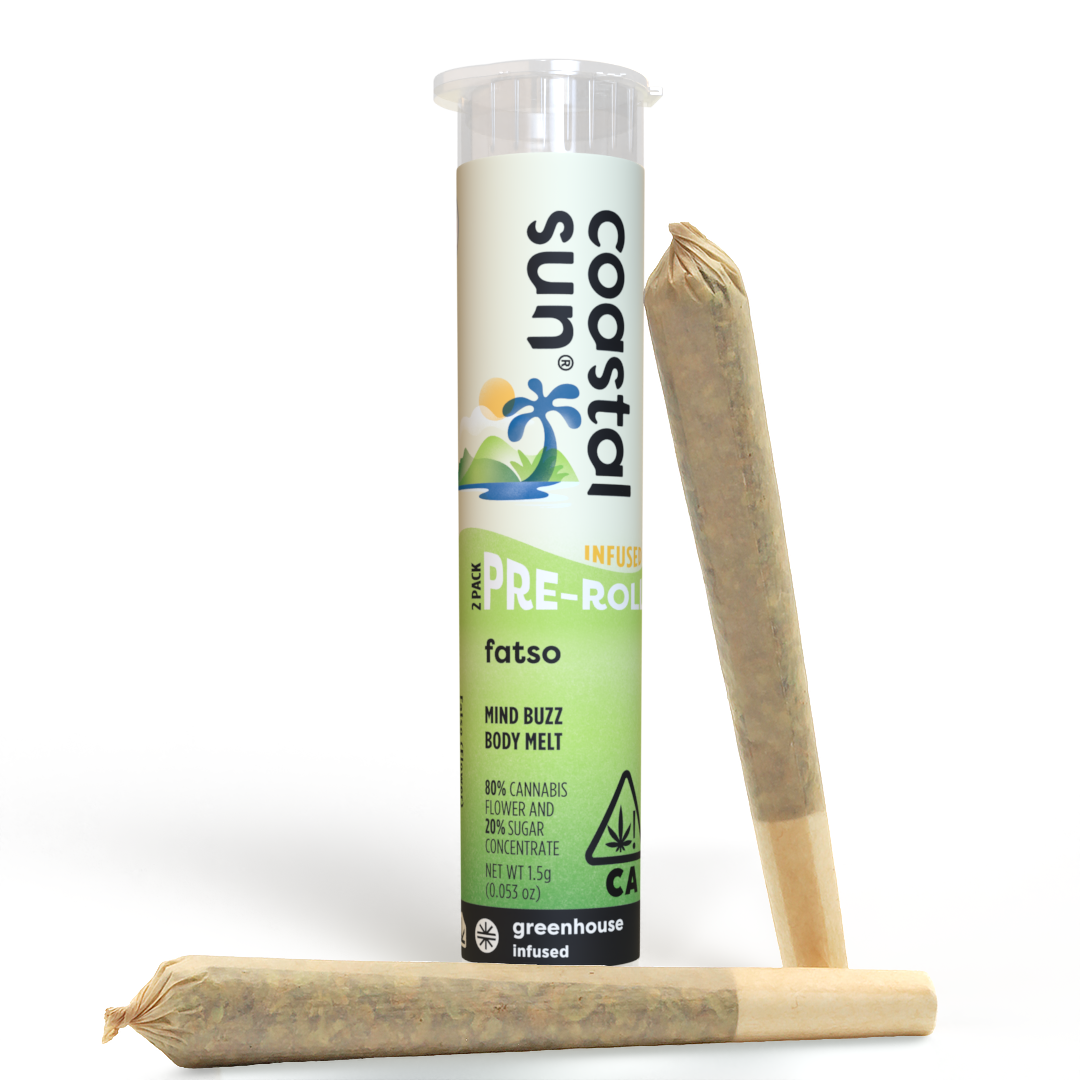 Photograph of product: Fatso Infused Greenhouse 0.75g Pre-Roll 2pk 1.5g