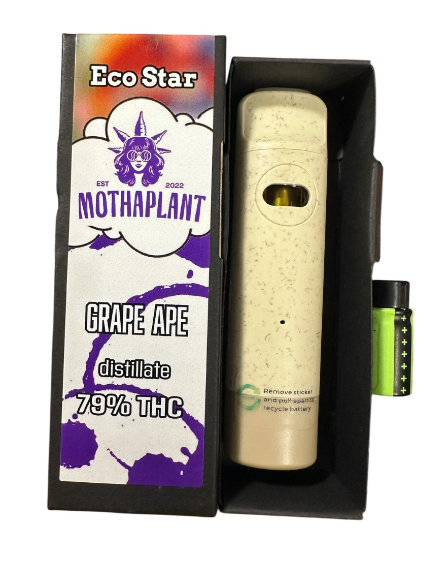 Photograph of product: Grape Ape | 'EcoStar' Compostable Vape
