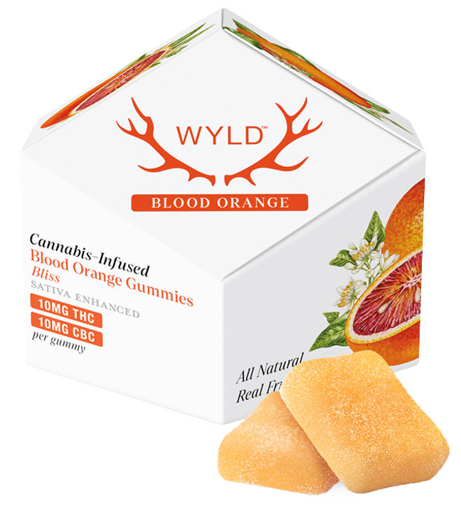 Photograph of product: Wyld | Blood Orange 1:1 +CBC | 40G 10PK