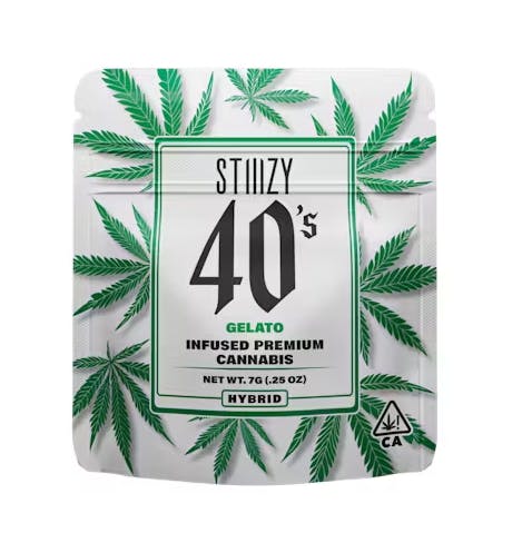 Photograph of product: Infused Gelato 40s Smalls 7g - STIIIZY - Infused Gelato 40s Smalls 7g