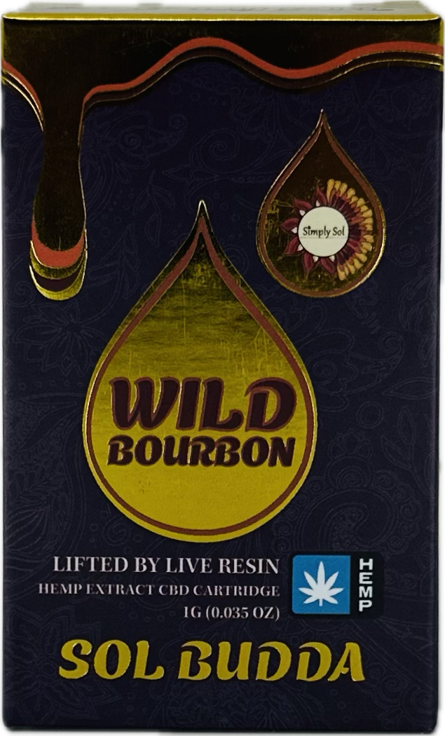 Photograph of product: Wild Bourbon Live Resin Cartridge