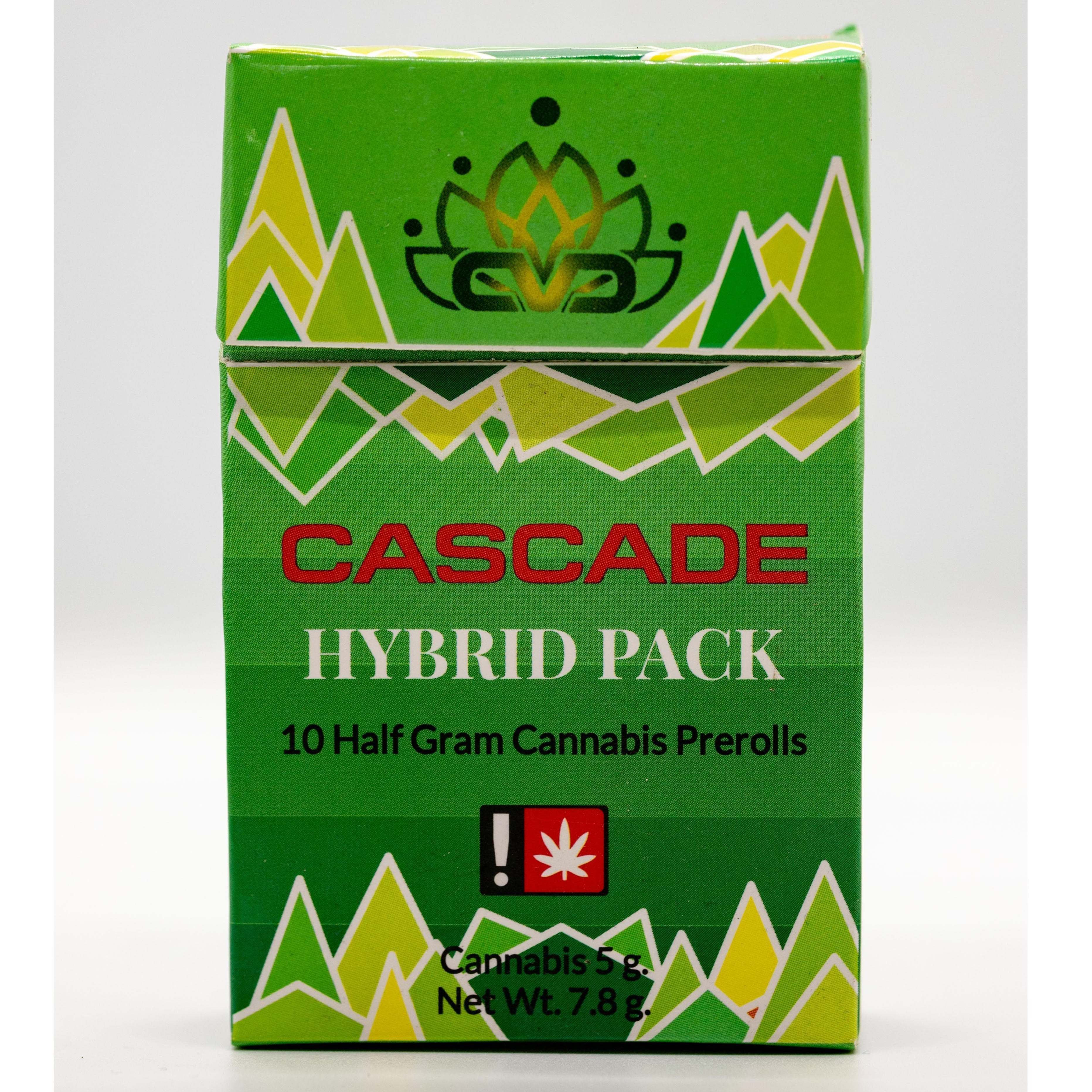 Photograph of product: Cascade Valley > Pre Roll 10pk x 0.5g > Hybrid > Ocean Beach