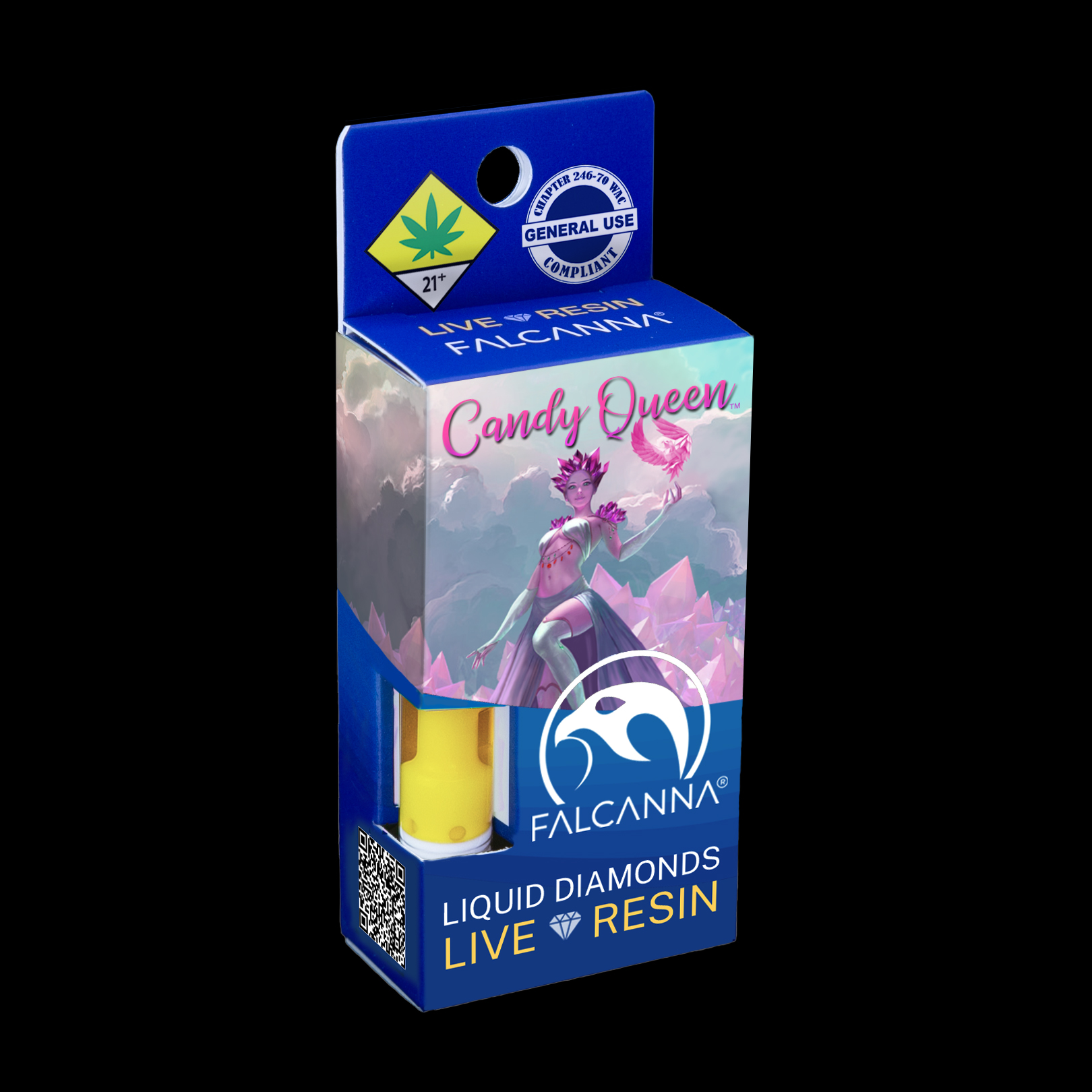 Photograph of product: Candy Queen Live Resin Cartridge | 1g (DOH)