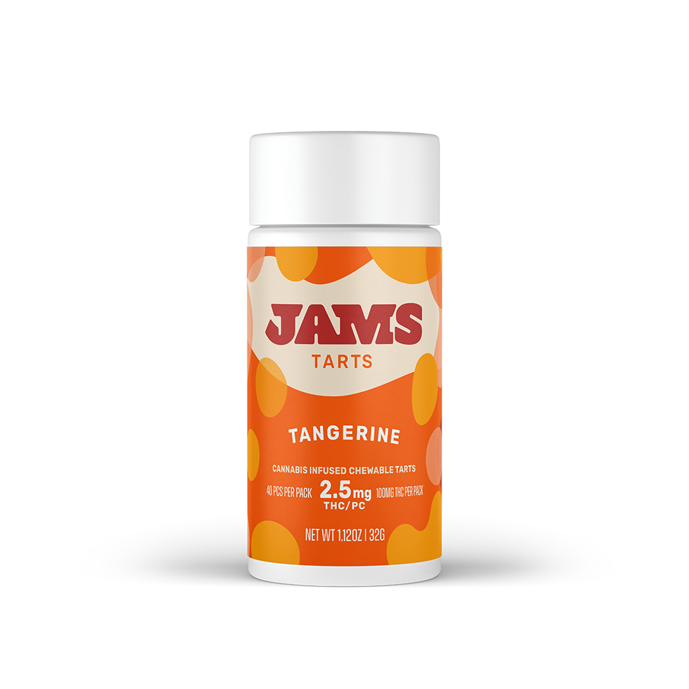 Photograph of product: Jams Tarts Tangerine 100mg (40x2.5mg) - Hybrid