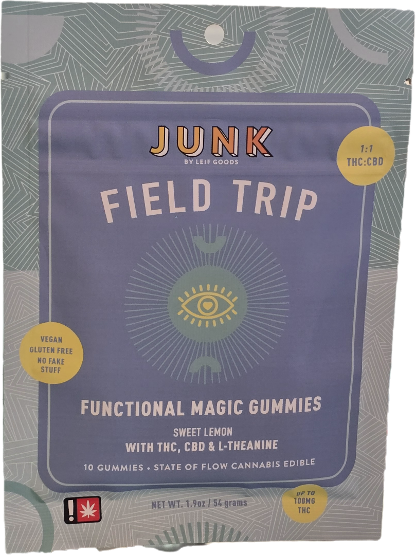 Photograph of product: Good Day | Junk Field Trip 100mg Sweet Lemon | Gummy