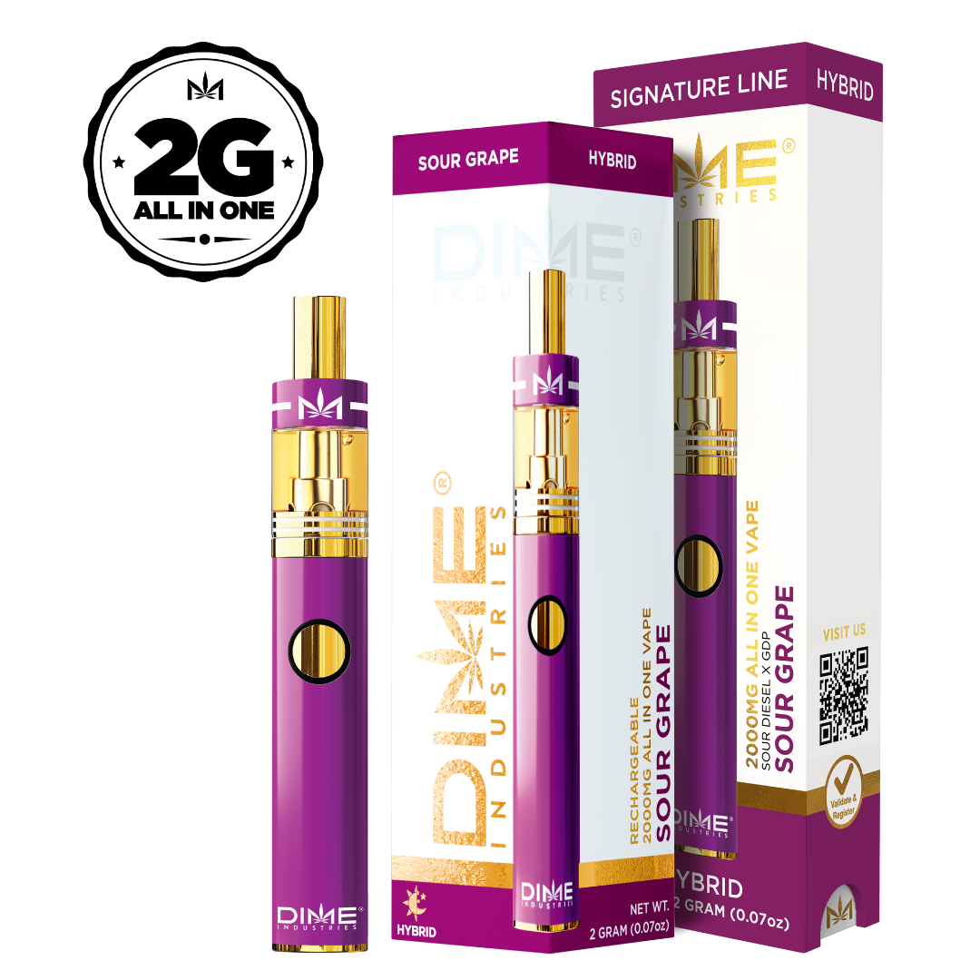 Photograph of product: Dime- Disposable Vape-Sour Grape